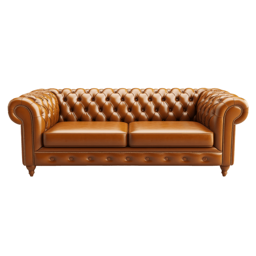 Modern teal sofa with wooden legs